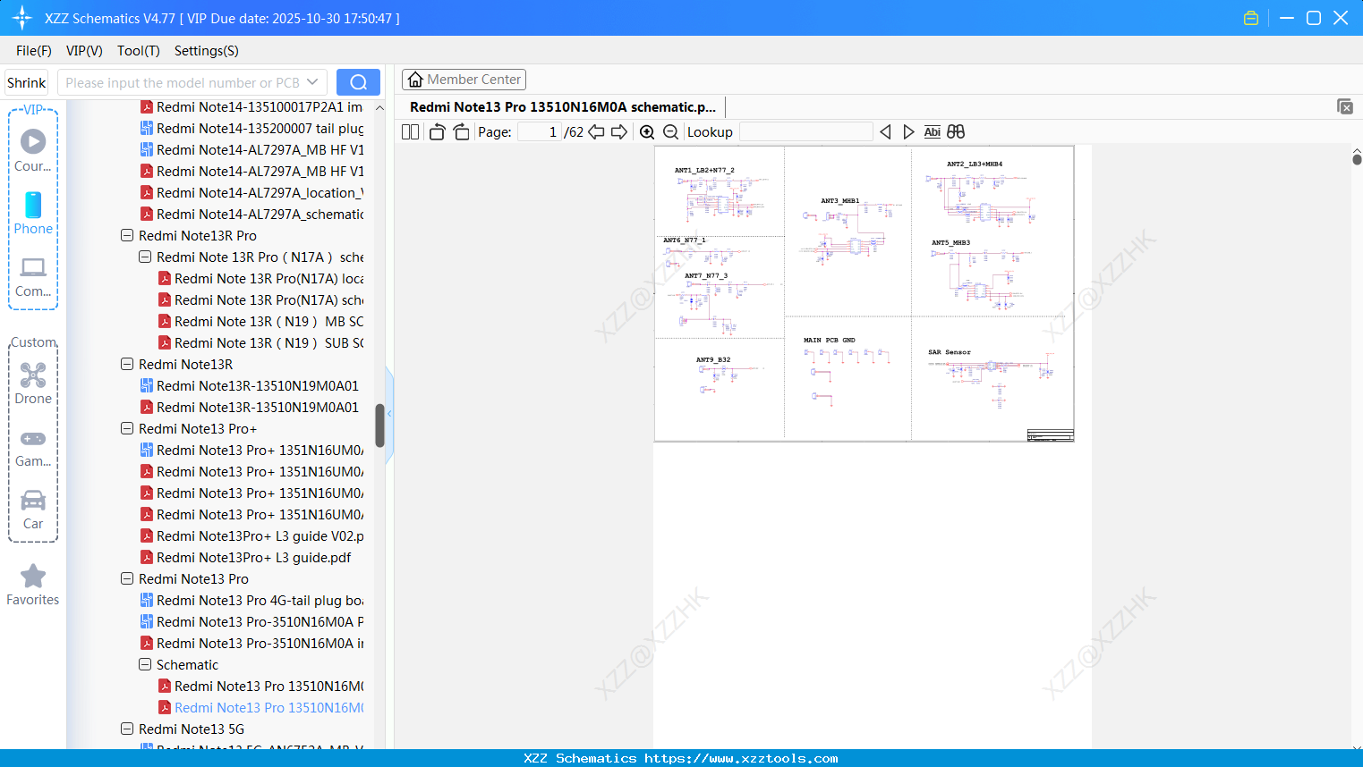 Xiaomi Redmi Note13 Pro 13510N16M0A Schematic